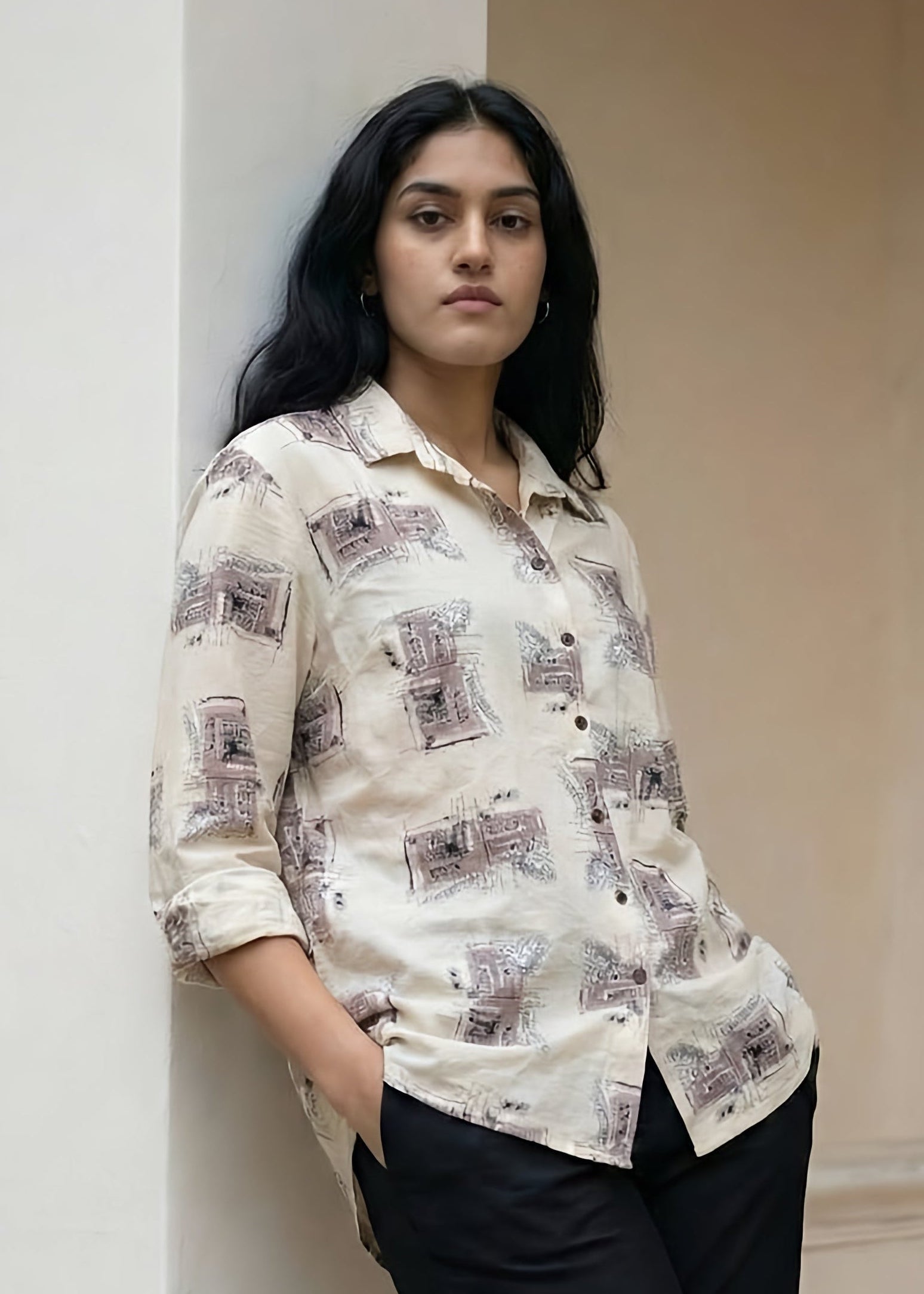 Ivory Sketch Shirt